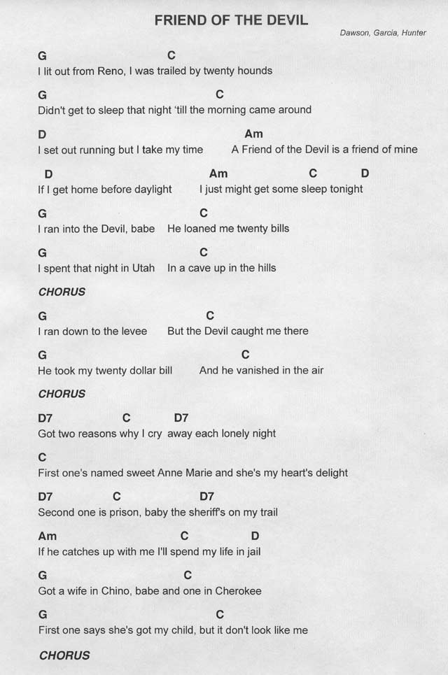 friendofthedevil lyrics