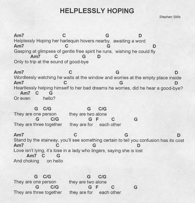 helplesslyhoping lyrics